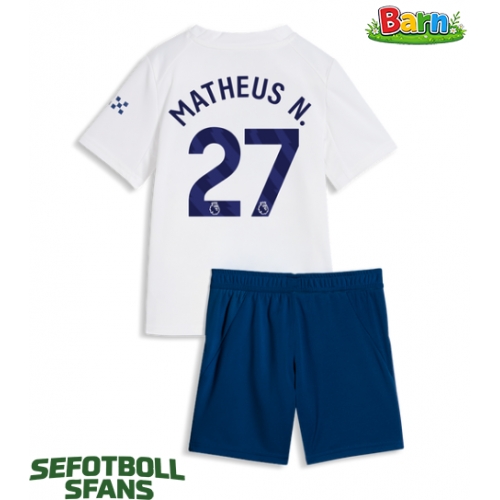 Manchester City Matheus Nunes #27 Tredjeställ Barn 2026-27 Kortärmad (+ Korta byxor) Manchester City Matheus Nunes #27 Tredjeställ Barn 2026-27 Kortärmad (+ Korta byxor)